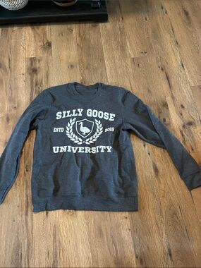 Amazon Charcoal Gray "Silly Goose University" Crewneck Sweatshirt